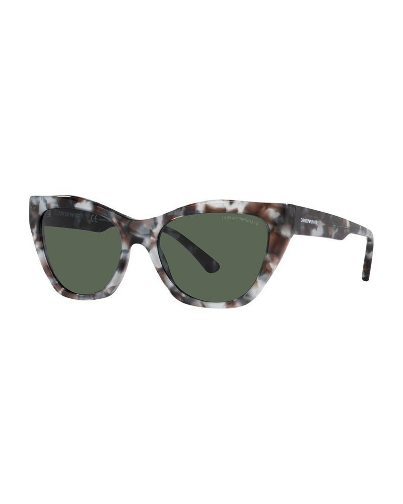 Women's Sunglasses EA4176 54 Shiny Brown Havana $34.40 Womens