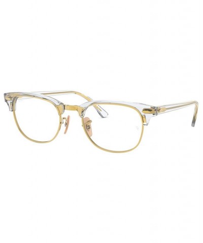 RX5154 Men's Square Eyeglasses Transparen $21.01 Mens