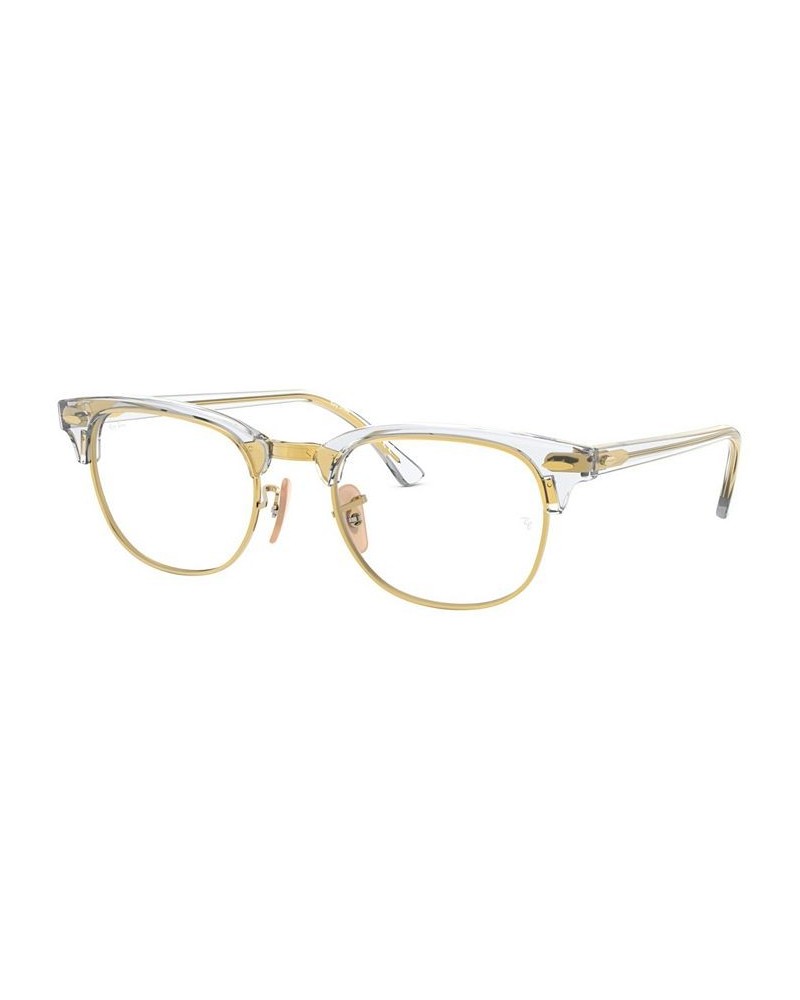 RX5154 Men's Square Eyeglasses Transparen $21.01 Mens