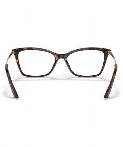 Women's Rectangle Eyeglasses DG334754-O Havana $27.40 Womens