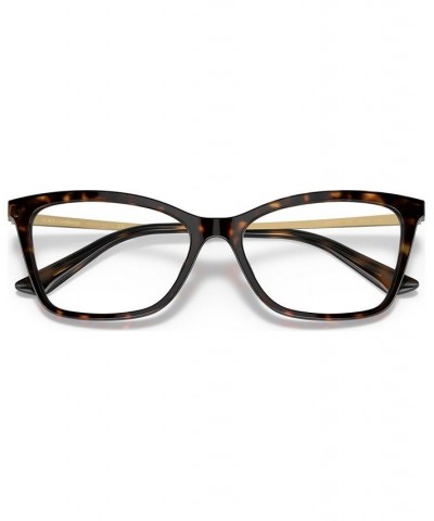 Women's Rectangle Eyeglasses DG334754-O Havana $27.40 Womens