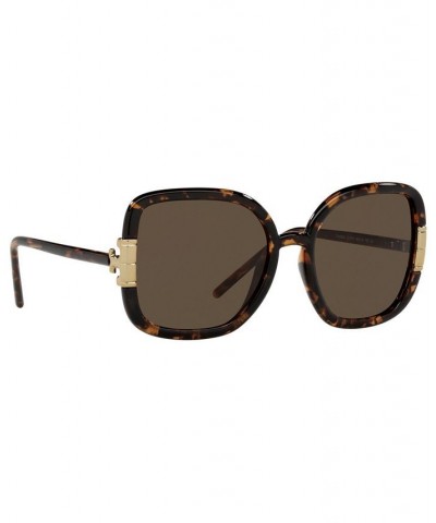 Women's Sunglasses TY9063U 56 DARK TORTOISE/SOLID BROWN $39.48 Womens