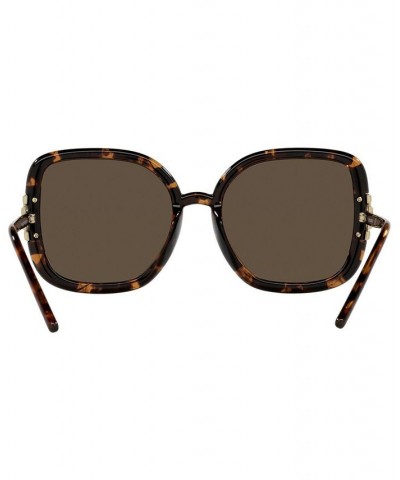 Women's Sunglasses TY9063U 56 DARK TORTOISE/SOLID BROWN $39.48 Womens