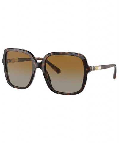 Women's Polarized Sunglasses BV8228B 57 HAVANA $145.53 Womens