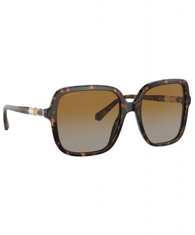 Women's Polarized Sunglasses BV8228B 57 HAVANA $145.53 Womens