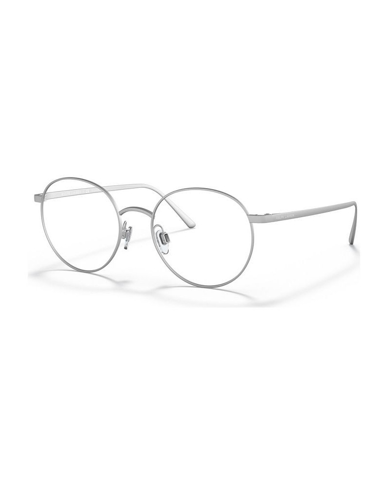 Men's Round Eyeglasses RL5116T Shiny Pale Gold-Tone $34.58 Mens