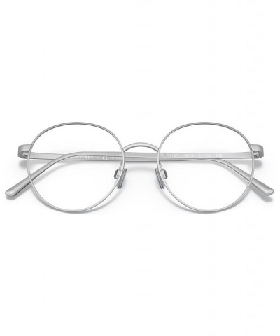 Men's Round Eyeglasses RL5116T Shiny Pale Gold-Tone $34.58 Mens