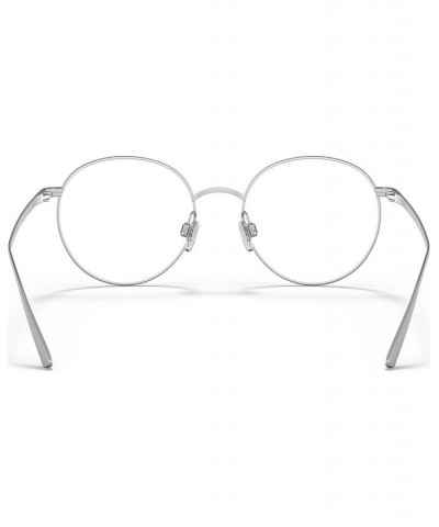 Men's Round Eyeglasses RL5116T Shiny Pale Gold-Tone $34.58 Mens