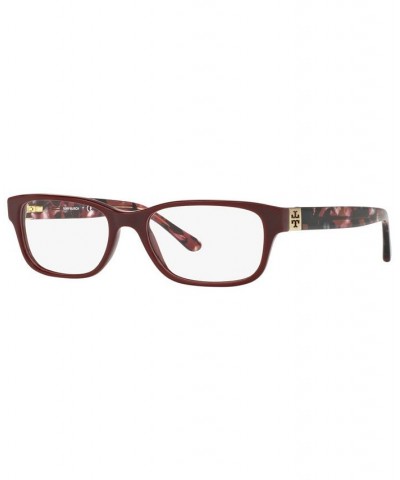 TY2067 Women's Rectangle Eyeglasses Bordeaux $32.80 Womens