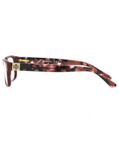 TY2067 Women's Rectangle Eyeglasses Bordeaux $32.80 Womens