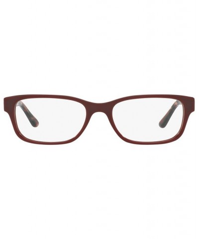 TY2067 Women's Rectangle Eyeglasses Bordeaux $32.80 Womens