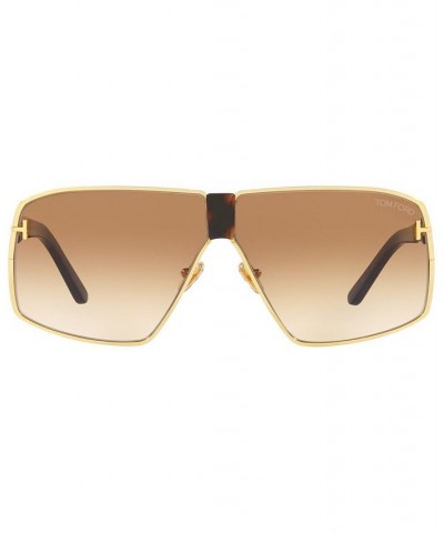 Men's Sunglasses TR001401 66 Gold-Tone Shiny $76.05 Mens