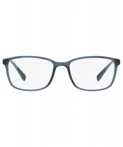 PS 04IV Men's Rectangle Eyeglasses Transparent Azure $29.26 Mens