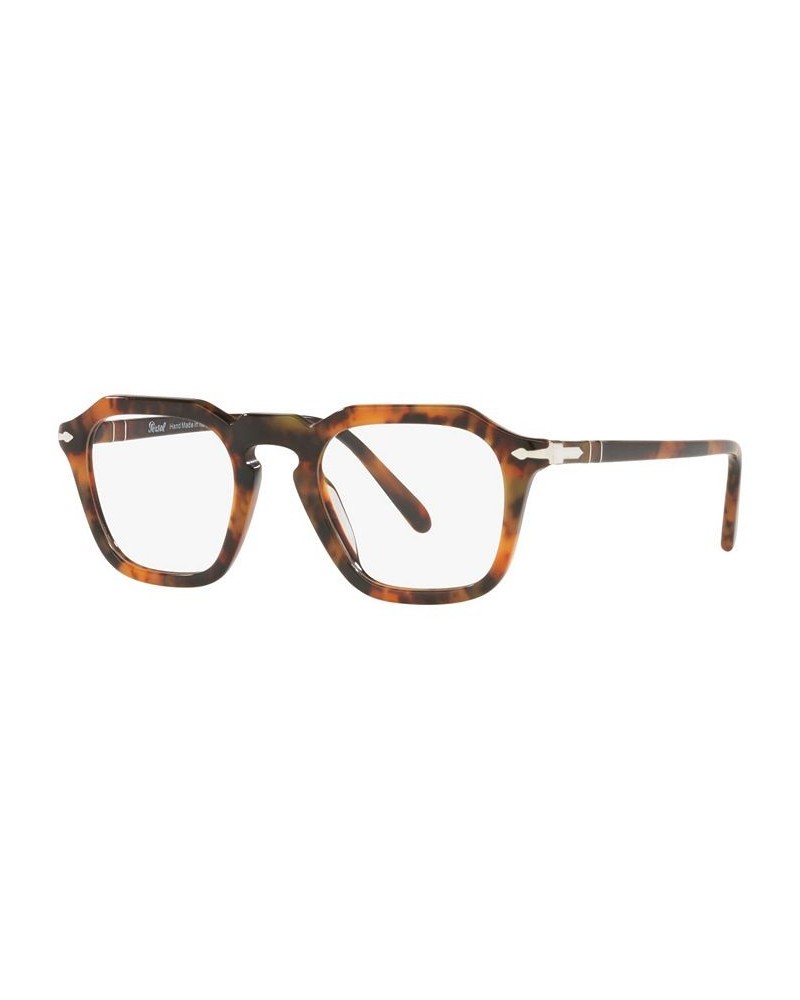 PO3292V Unisex Square Eyeglasses Black $68.67 Unisex