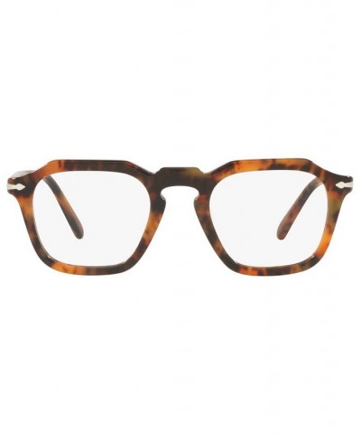 PO3292V Unisex Square Eyeglasses Black $68.67 Unisex