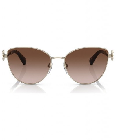 Women's Sunglasses BV6185B57-Y Pink Gold Tone/Black $95.58 Womens