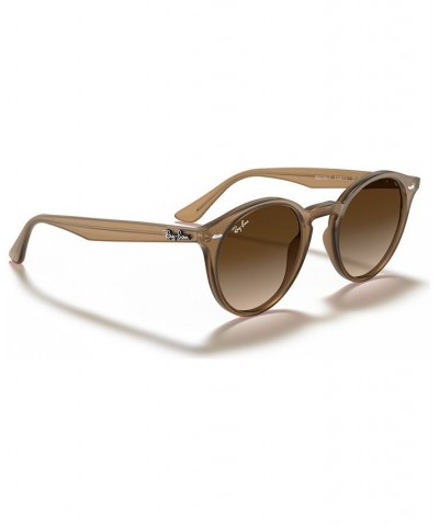 Unisex Low Bridge Fit Sunglasses RB2180 49 Brown $41.50 Unisex