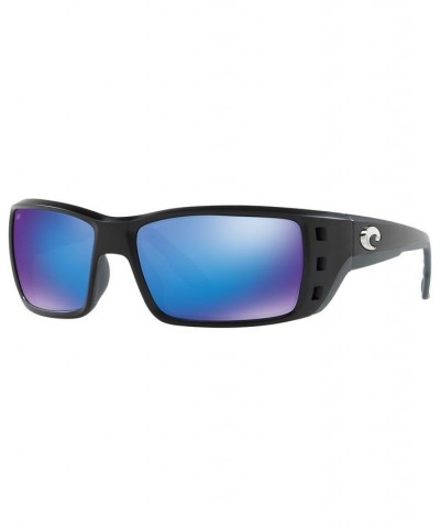 Polarized Sunglasses PERMIT 62 BLACK MATTE/BLUE MIRROR $60.06 Unisex