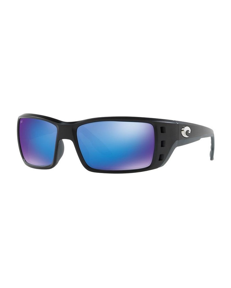 Polarized Sunglasses PERMIT 62 BLACK MATTE/BLUE MIRROR $60.06 Unisex