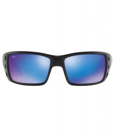 Polarized Sunglasses PERMIT 62 BLACK MATTE/BLUE MIRROR $60.06 Unisex