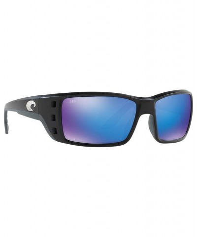 Polarized Sunglasses PERMIT 62 BLACK MATTE/BLUE MIRROR $60.06 Unisex