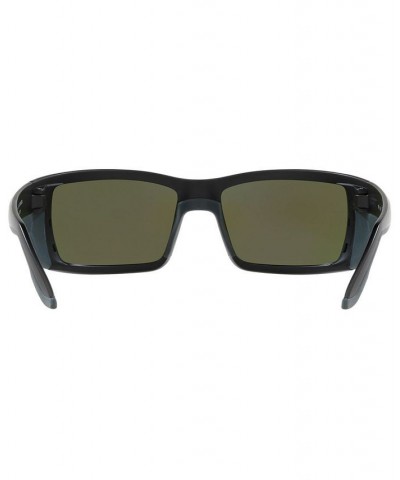 Polarized Sunglasses PERMIT 62 BLACK MATTE/BLUE MIRROR $60.06 Unisex