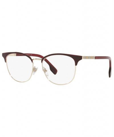 BE1355 Women's Square Eyeglasses Light Gold-Tone/Bordeaux $30.77 Womens