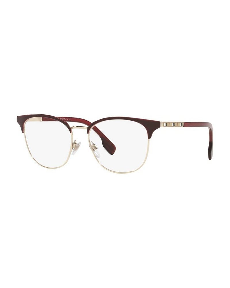 BE1355 Women's Square Eyeglasses Light Gold-Tone/Bordeaux $30.77 Womens