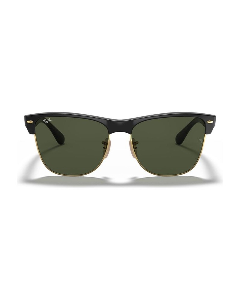 Sunglasses RB4175 CLUBMASTER OVERSIZED BLACK SHINY/GREEN $35.86 Unisex