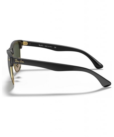 Sunglasses RB4175 CLUBMASTER OVERSIZED BLACK SHINY/GREEN $35.86 Unisex