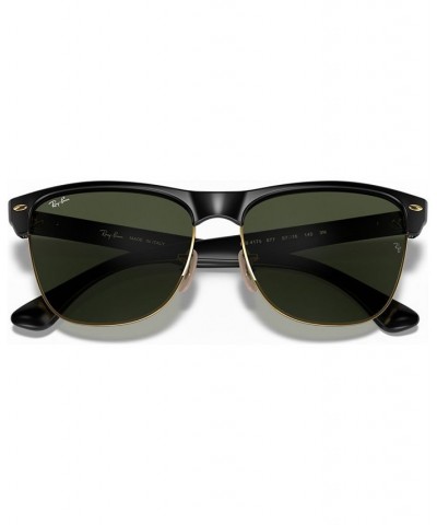 Sunglasses RB4175 CLUBMASTER OVERSIZED BLACK SHINY/GREEN $35.86 Unisex