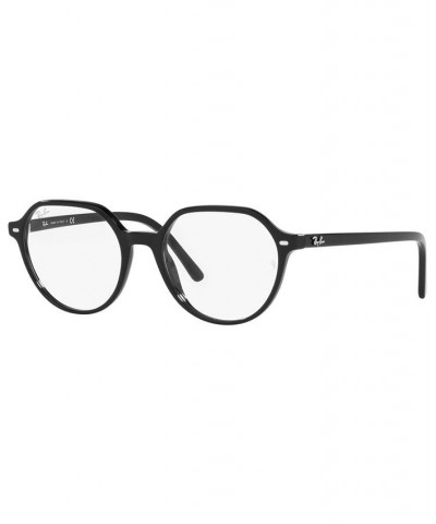 RX5395 Thalia Optics Unisex Square Eyeglasses Black $32.22 Unisex