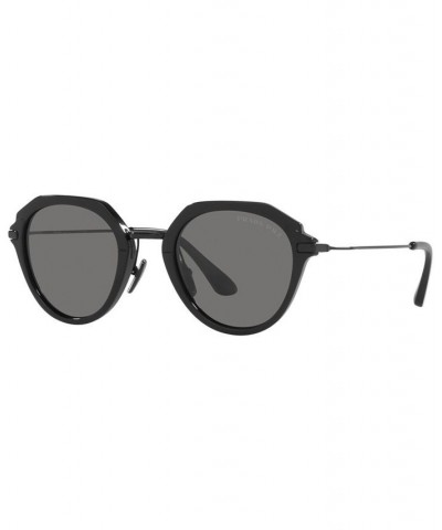 Men's Polarized Sunglasses PR 05YS 50 Black $64.05 Mens