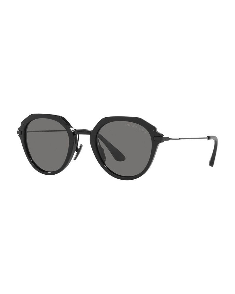 Men's Polarized Sunglasses PR 05YS 50 Black $64.05 Mens