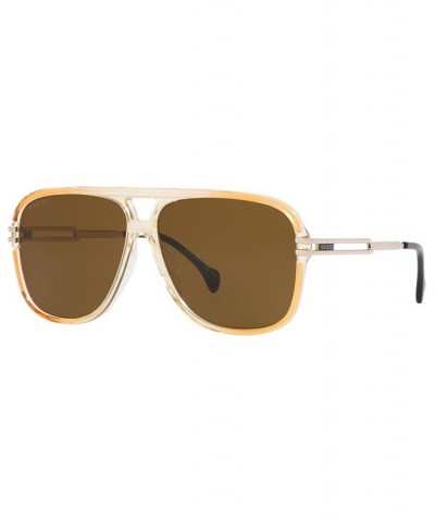 Men's GG1105S 63 Sunglasses GC00180963-X Orange $58.00 Mens