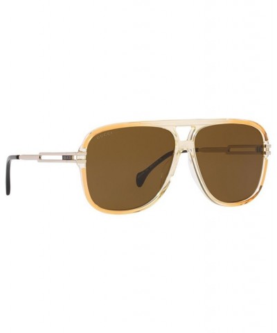 Men's GG1105S 63 Sunglasses GC00180963-X Orange $58.00 Mens