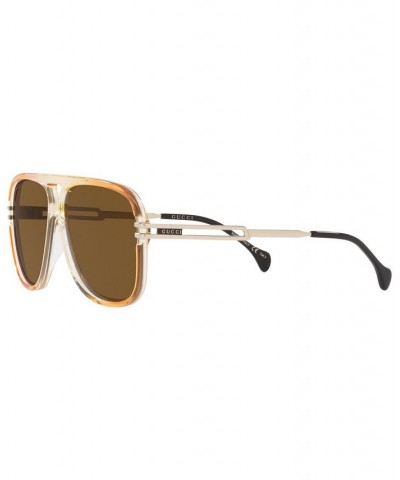 Men's GG1105S 63 Sunglasses GC00180963-X Orange $58.00 Mens