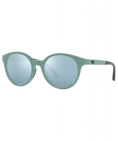 Women's Sunglasses EA4185 47 Shiny Light Blue $21.93 Womens