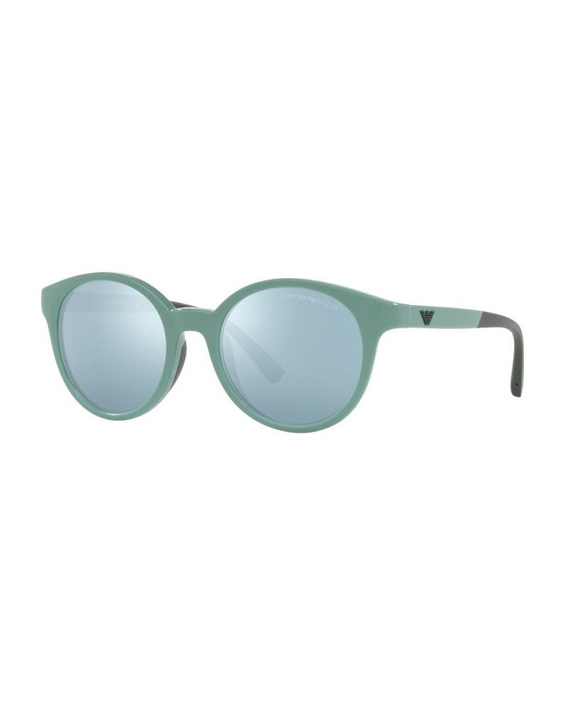 Women's Sunglasses EA4185 47 Shiny Light Blue $21.93 Womens