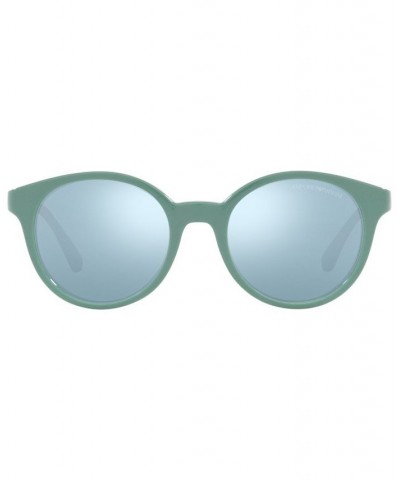 Women's Sunglasses EA4185 47 Shiny Light Blue $21.93 Womens