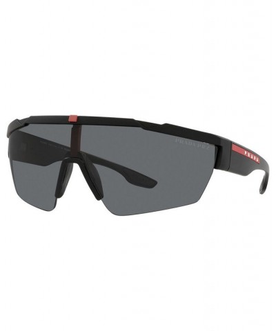 Men's Sunglasses PS 03XS 44 BLACK RUBBER/POLAR GREY $103.53 Mens