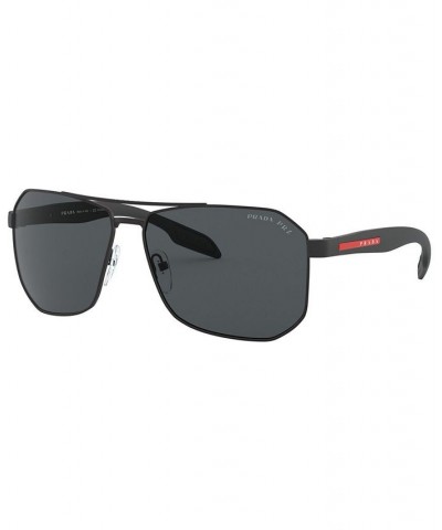 Men's Sunglasses PS 51VS 62 BLACK RUBBER/POLAR GREY $44.33 Mens