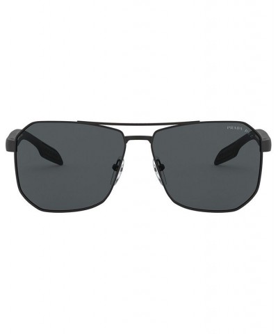 Men's Sunglasses PS 51VS 62 BLACK RUBBER/POLAR GREY $44.33 Mens