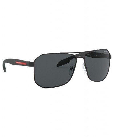 Men's Sunglasses PS 51VS 62 BLACK RUBBER/POLAR GREY $44.33 Mens