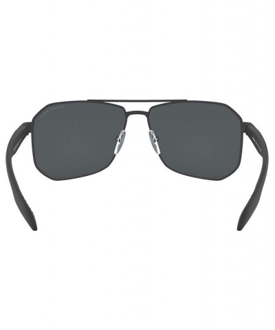 Men's Sunglasses PS 51VS 62 BLACK RUBBER/POLAR GREY $44.33 Mens