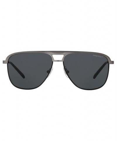 Men's Polarized Sunglasses AN3082 57 GUNMETAL BRUSHED/POLAR GREY $28.50 Mens