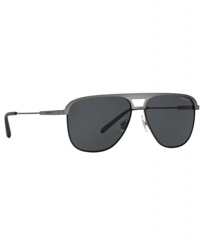 Men's Polarized Sunglasses AN3082 57 GUNMETAL BRUSHED/POLAR GREY $28.50 Mens