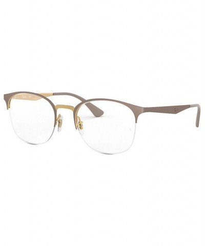 RX6422 Unisex Square Eyeglasses Beige $41.17 Unisex