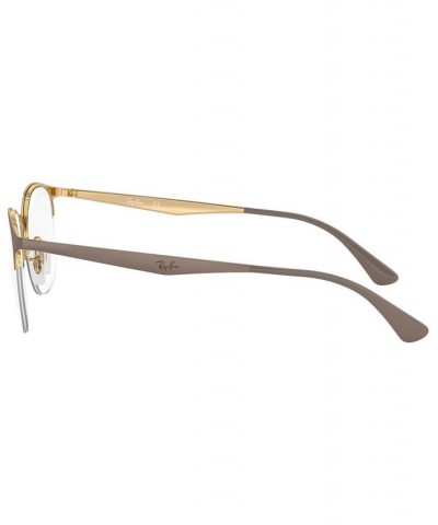 RX6422 Unisex Square Eyeglasses Beige $41.17 Unisex