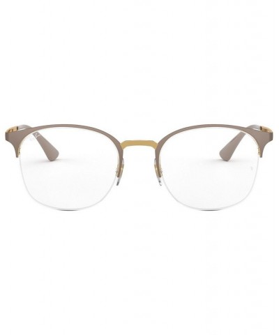 RX6422 Unisex Square Eyeglasses Beige $41.17 Unisex